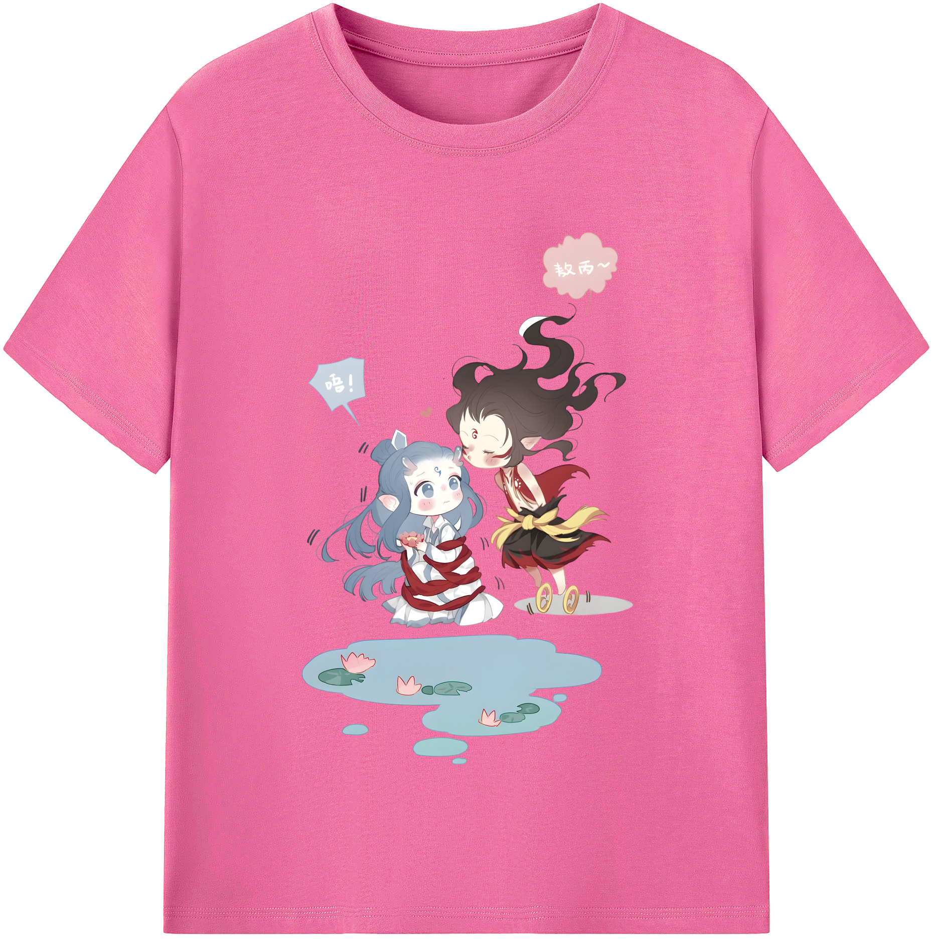 （画像用） Ne Zha 2 ナタ 魔童の大暴れ レディースカジュアルプリントTシャツ（綿100％）